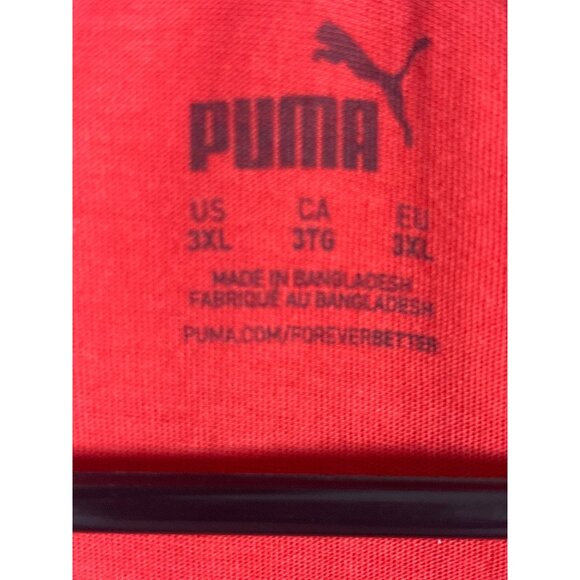 Puma Mens Red Logo Graphic T-Shirt Size X-Large - Picture 8 of 10